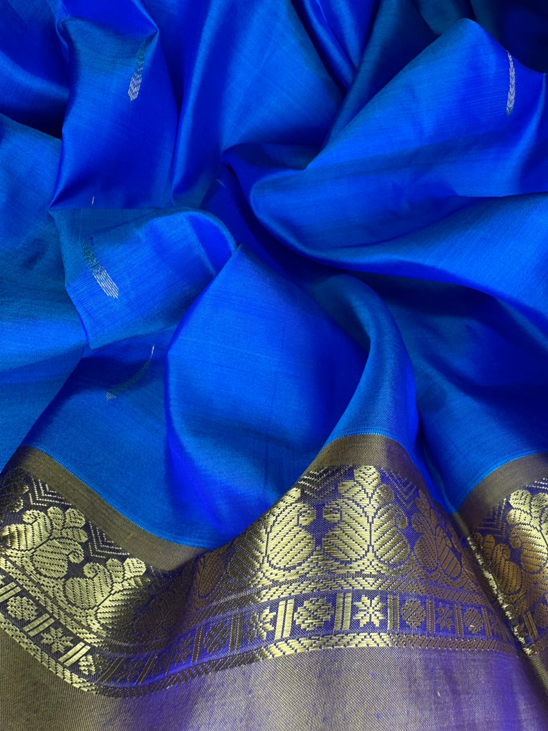 Pearl Ivory Tissue Banarasi Brocade Saree thumbnail 3